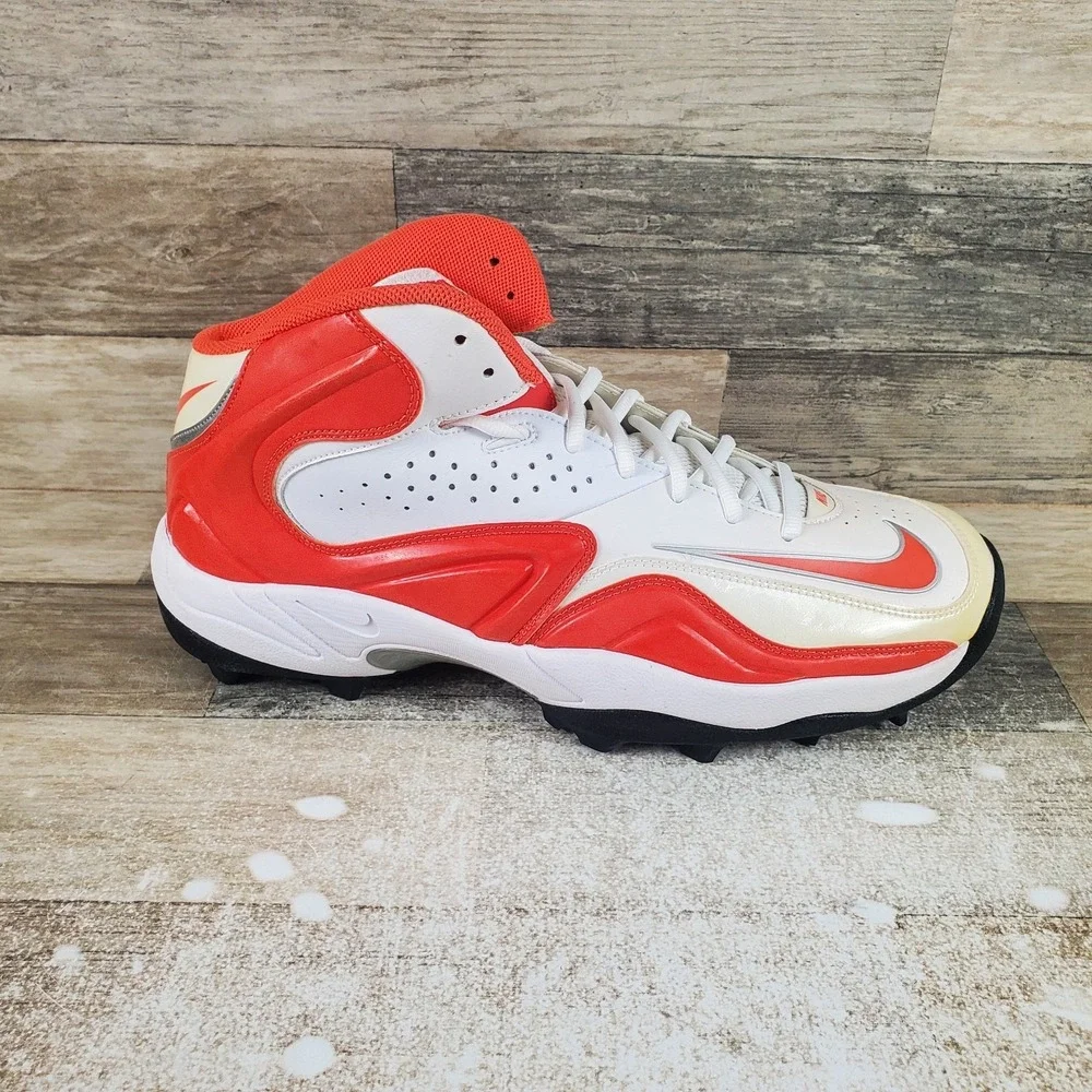 Nike Zoom Merciless Pro Shark Mens Turf Football Cleats 352639-182 Orange 12.5